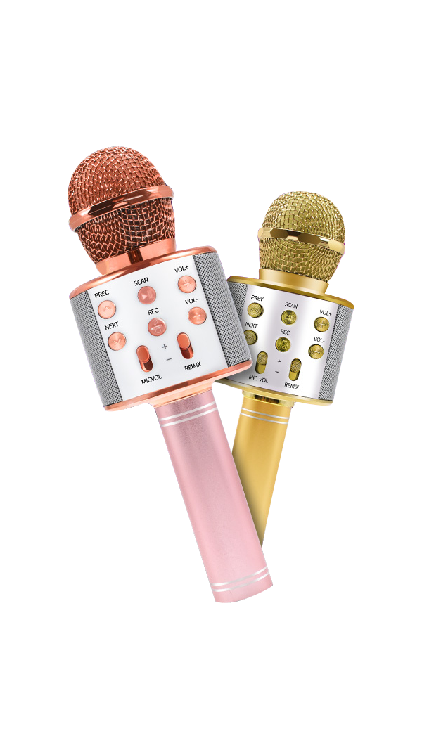 karaoke microphone with attached speaker picture